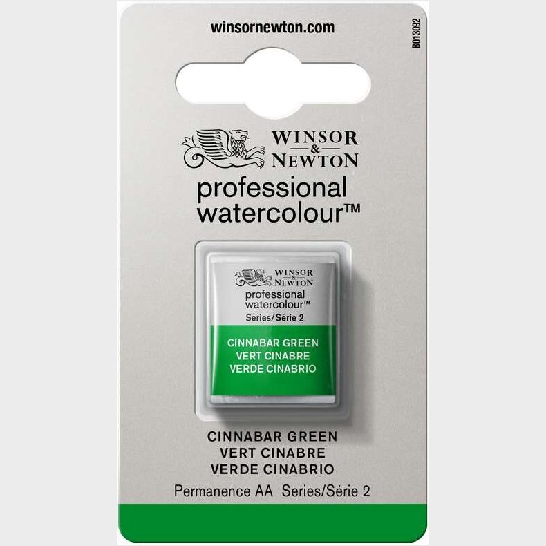 Winsor &amp; Newton - Akvarelfarve 1/2 Pan - Cinnabar Green