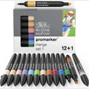 Winsor & Newton - Promarker - 12+1 Dele - Manga Expansion