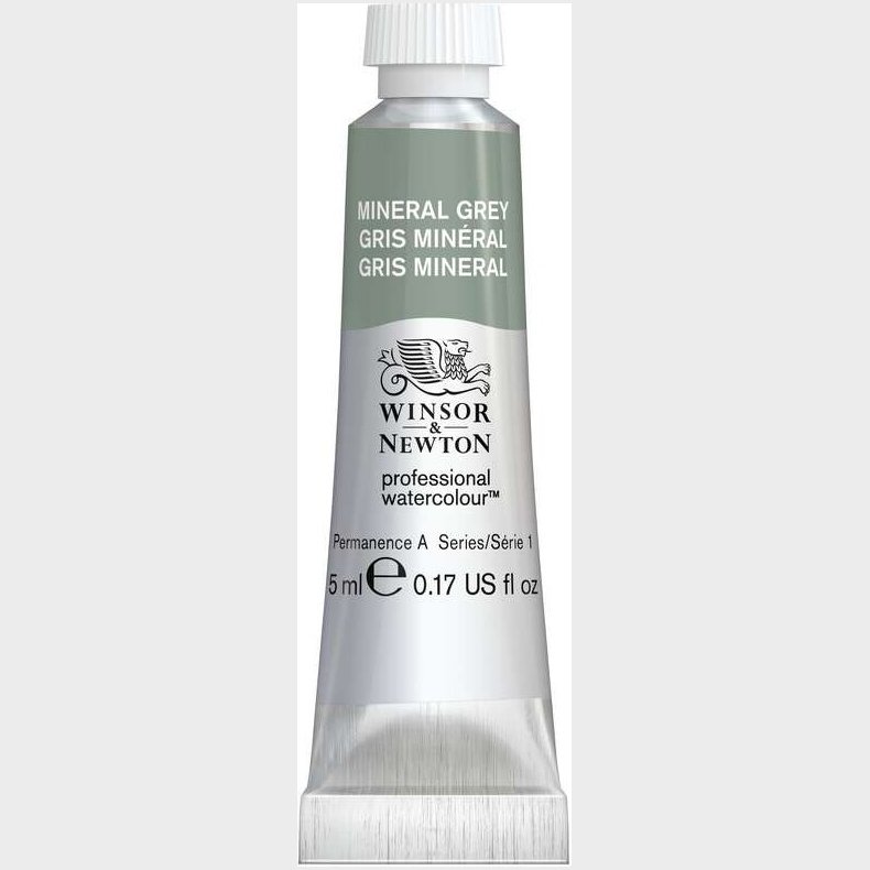 Winsor &amp; Newton - Akvarelfarve - Mineral Grey - 5 Ml