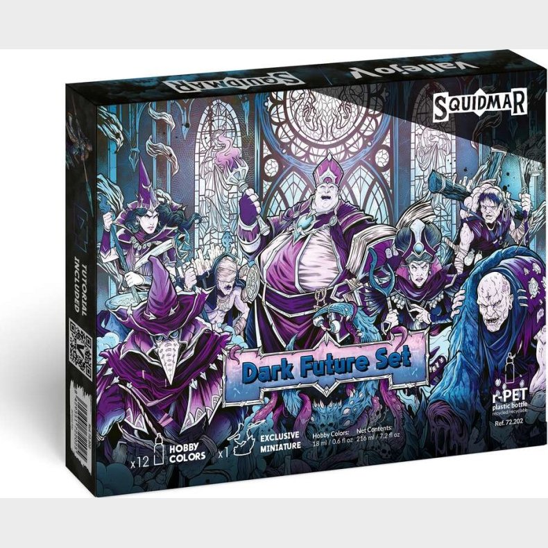 Dark Future Paint Set 12 Ass. Game Colors + Figure - 72202 - Vallejo