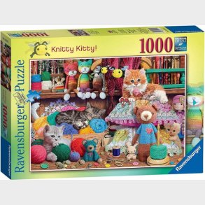 Ravensburger - Puslespil - Knitty Kitty 1000 Brikker