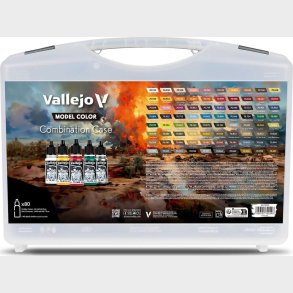 Vallejo - Model Color Military Case - 80x18 Ml Maling - 70254