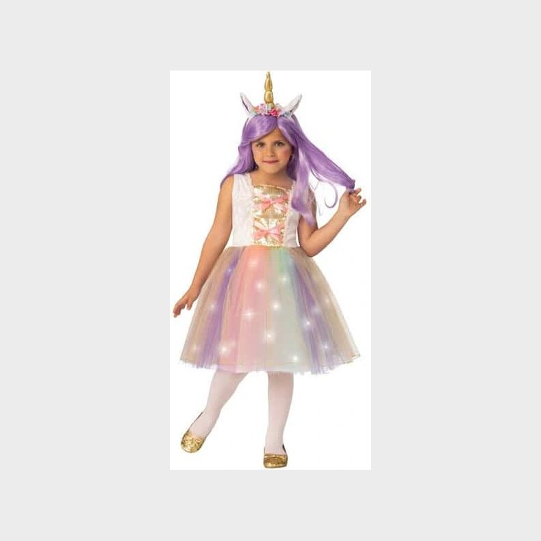 Rubies - Bright Unicorn Dress And Headband (5-7 Years)