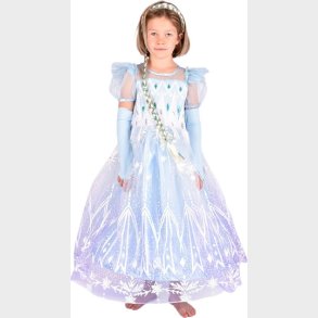 Den Goda Fen - Princess Dress - Frozen Blue (110-116 Cm) (f65015)