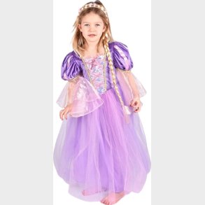 Den Goda Fen - Princess Dress W. Braid - Purple (110-116 Cm) (f66622)