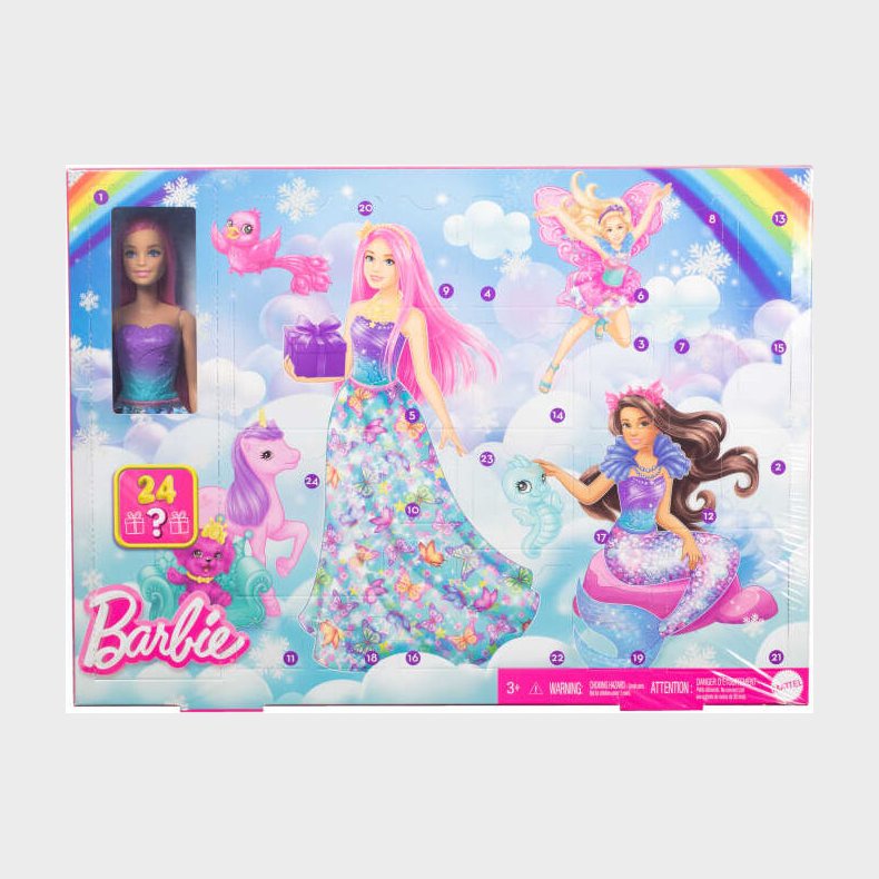 Barbie Julekalender - New Fairytale Advent Calendar (hrg90)