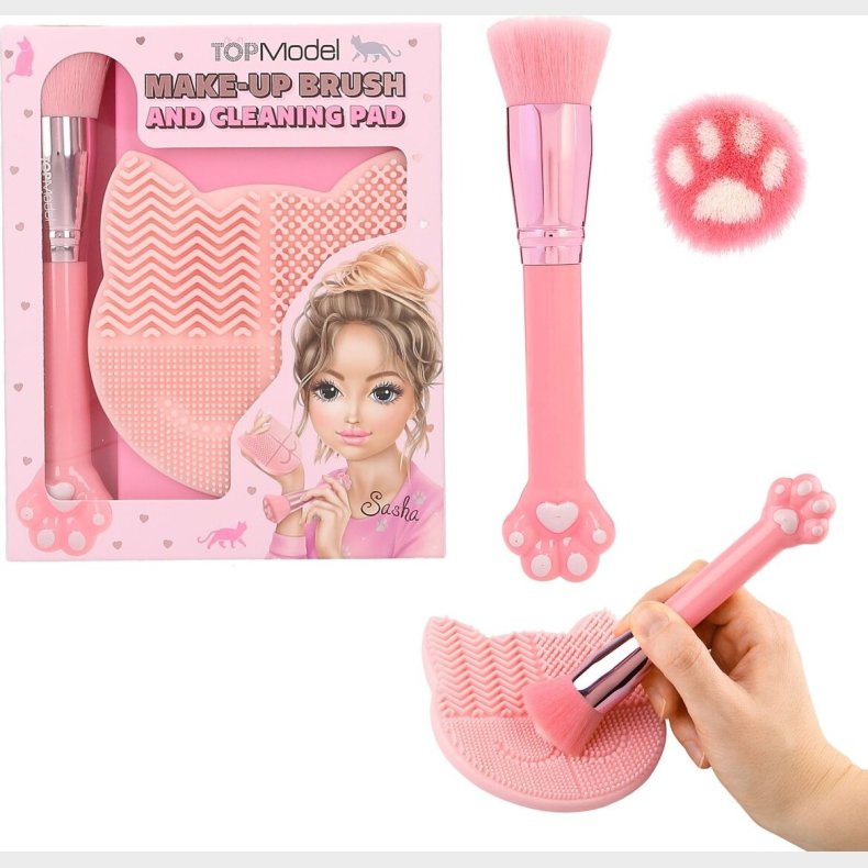 Topmodel - Makeup Brste Og Rensepad - Beauty And Me