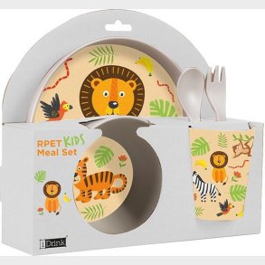 I-drink - Rpet Brnest Med Kop, Skl, Tallerken Og Bestik - Dyr