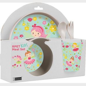 I-drink - Rpet Brnest Med Kop, Skl, Tallerken Og Bestik - Fairy