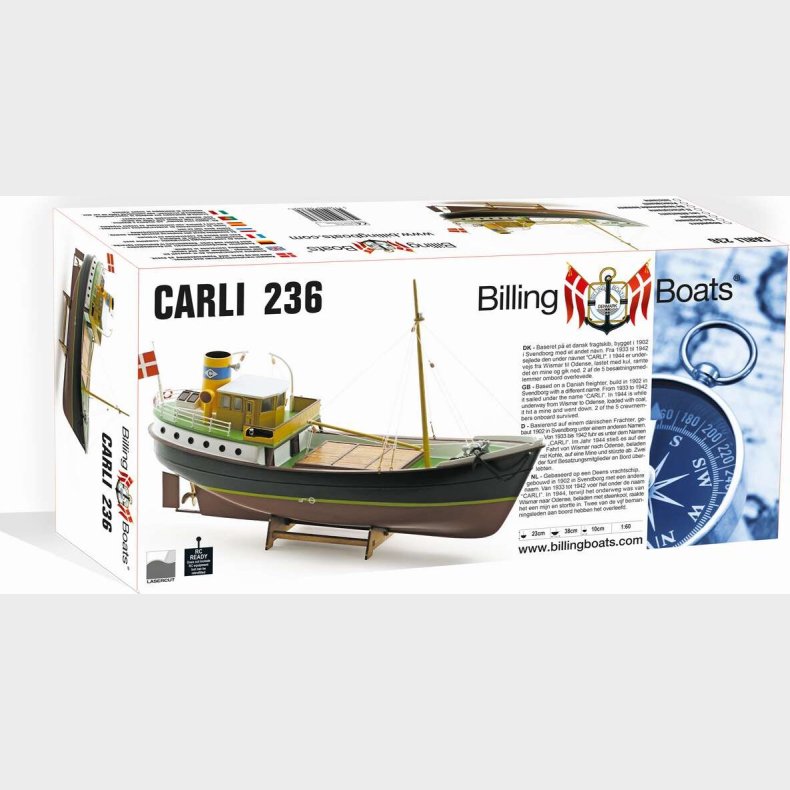 Billing Boats - Carli 236 Model Skib Byggest - 1:60 - Bb236