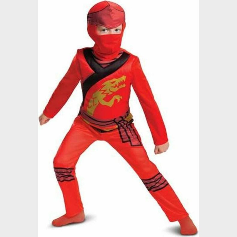 Ninjago Kostume - Kai Dragt Til Brn - 6 r - Disguise