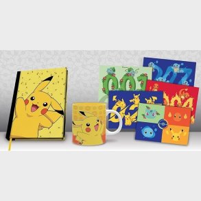Pokemon - Pck A5 Notebook + Mug320ml + Postcards Pikachu