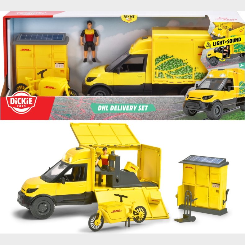 Dickie Toys - Dhl Bil Legest Med Lyd Og Lys