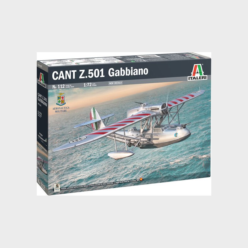 Italeri - Cant Z.501 Gabbiano Modelfly Byggest - 1:72 - 0112