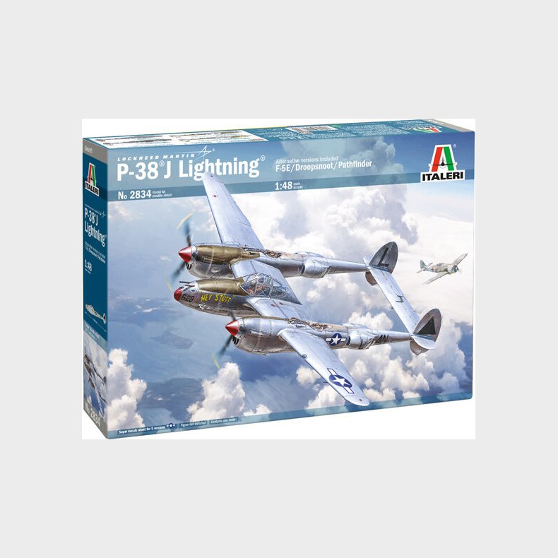 Italeri - P-38 J Lightning Modelfly Byggest - 1:48 - 2834