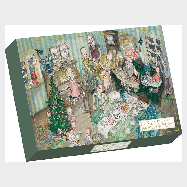 Puslespil - Family Christmas - Theresa Jessing - 500 Brikker
