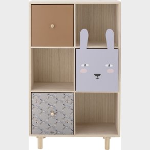 Bloomingville Mini - Calle Bogreol Med Skuffer - Natur - Kejsertr