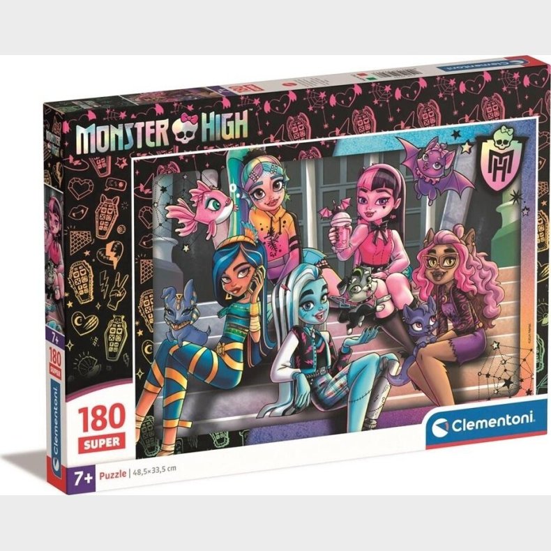 Monster High Puslespil - Super - 180 Brikker - Clementoni