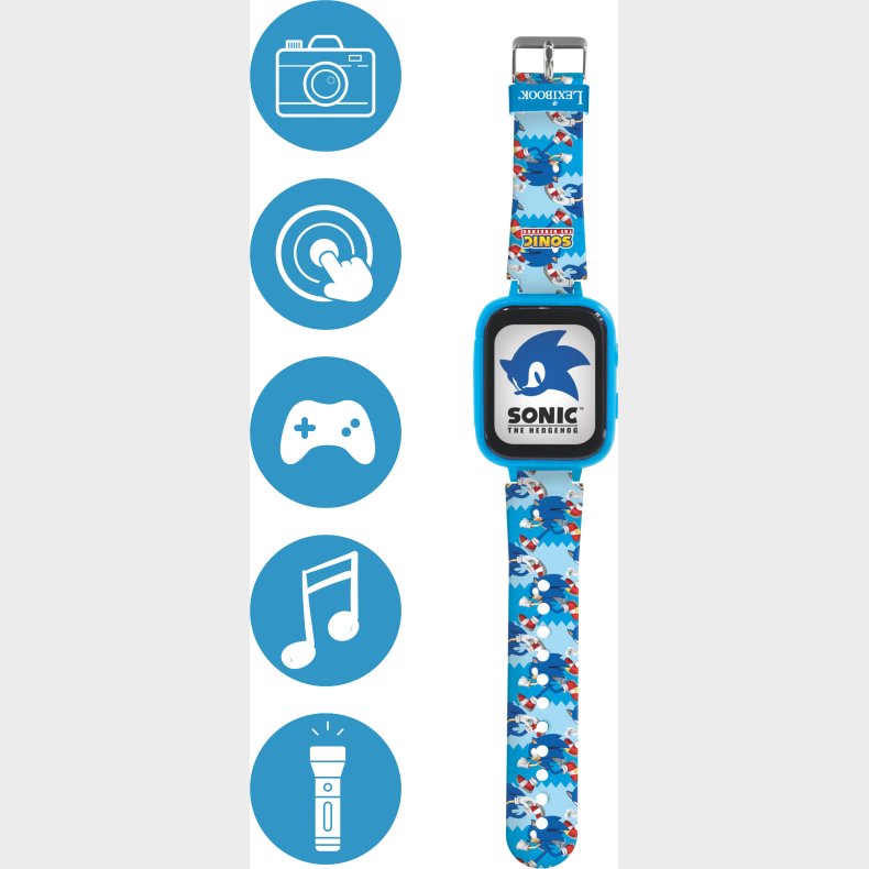 Lexibook - Sonic Kids Smartwatch Med 8gb Hukommelseskort Medflger