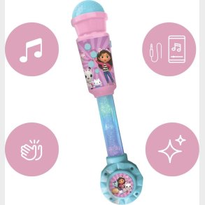 Lexibook - Gabby's Dollhouse Lysmikrofon Med Hjttaler