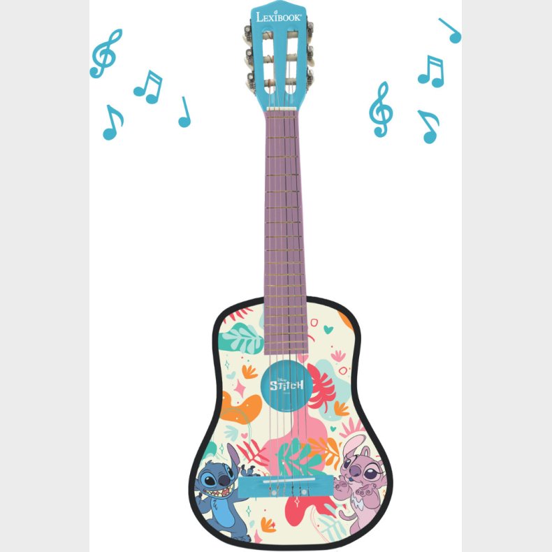Lexibook -  Disney Stitch - Akustisk Guitar 78 Cm