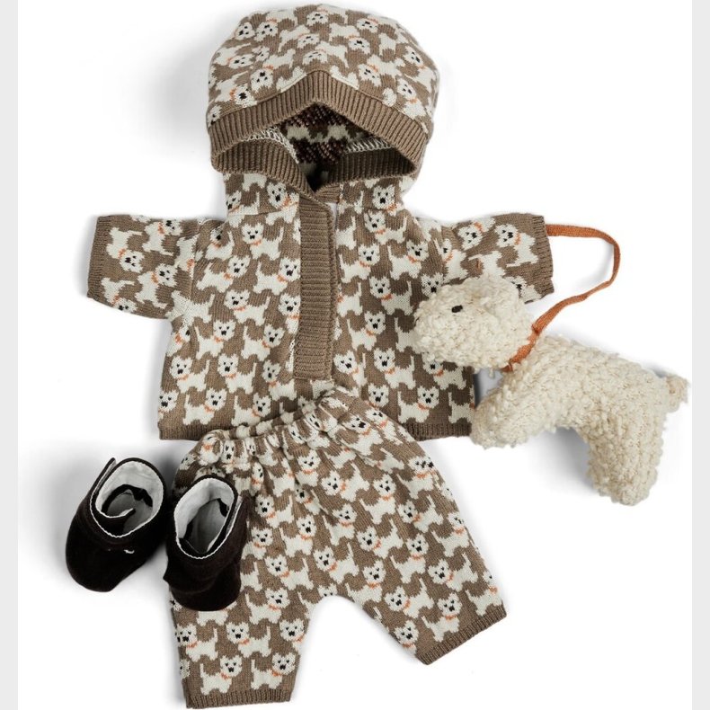 Smallstuff - Dukketj, Trje Med Hunde/ Sko Og Hund - (40010-45)