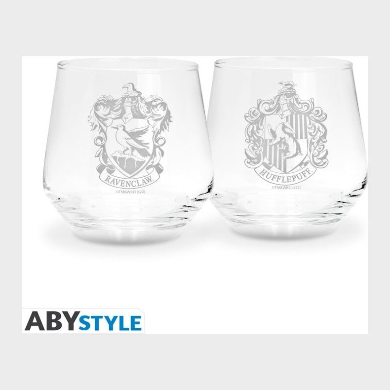 Harry Potter - 2 Glass Set Ravenclaw & Hufflepuff Europe X2