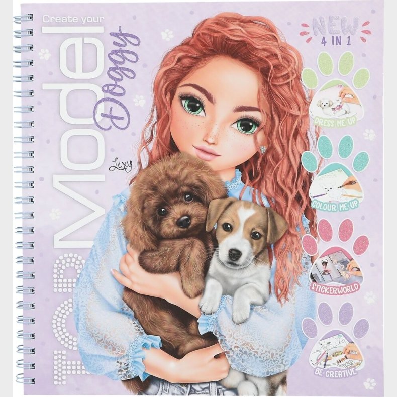Topmodel - Doggy Aktivitets- Og Malebog - Bog