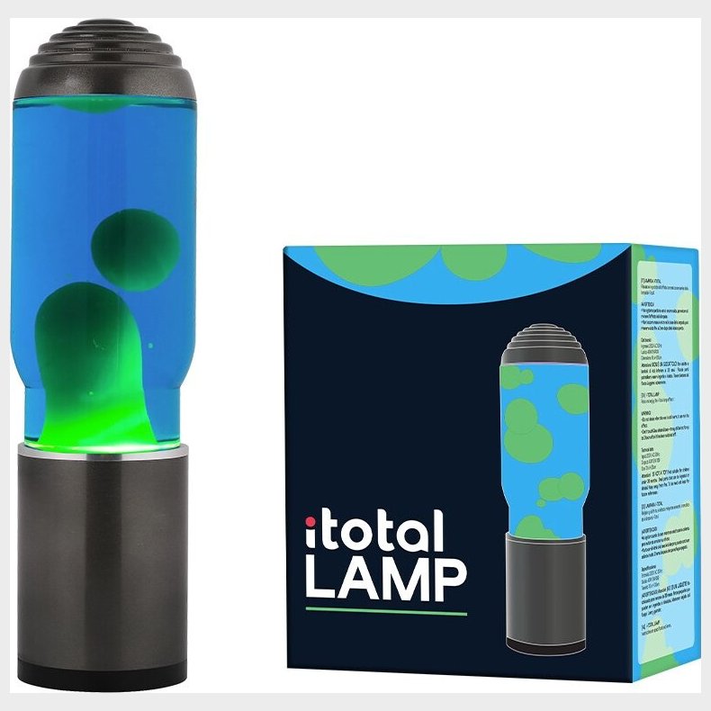 Itotal - Lampe Ada - Mrk Gr Base, Bl Vske Og Grn Voks