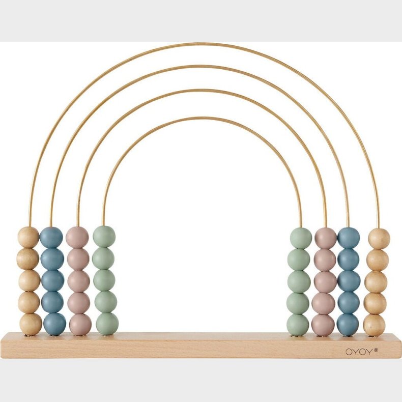 Oyoy Mini - Abacus Rainbow - Brass Plated