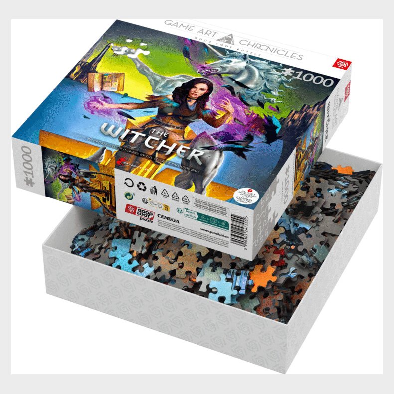Good Loot Game Art Chronicles Puzzle: The Witcher Yennefer & Salvador Dali (1000 Pieces)