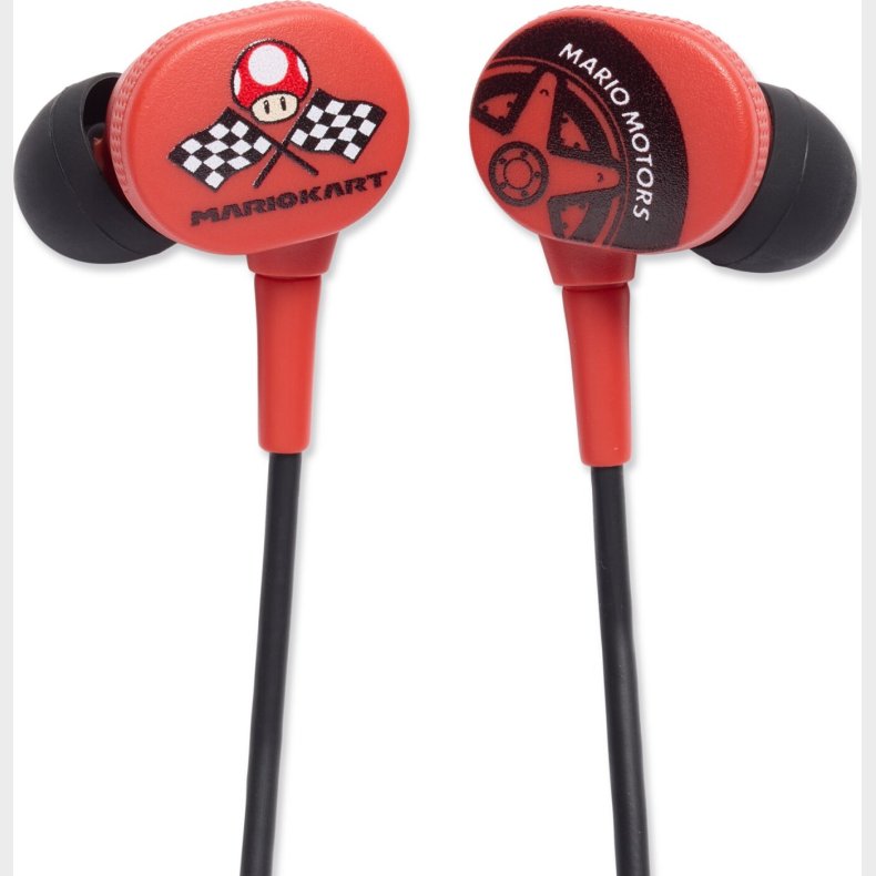 Powera Wired Earbuds - Mario Kart Motors (nintendo Switch)