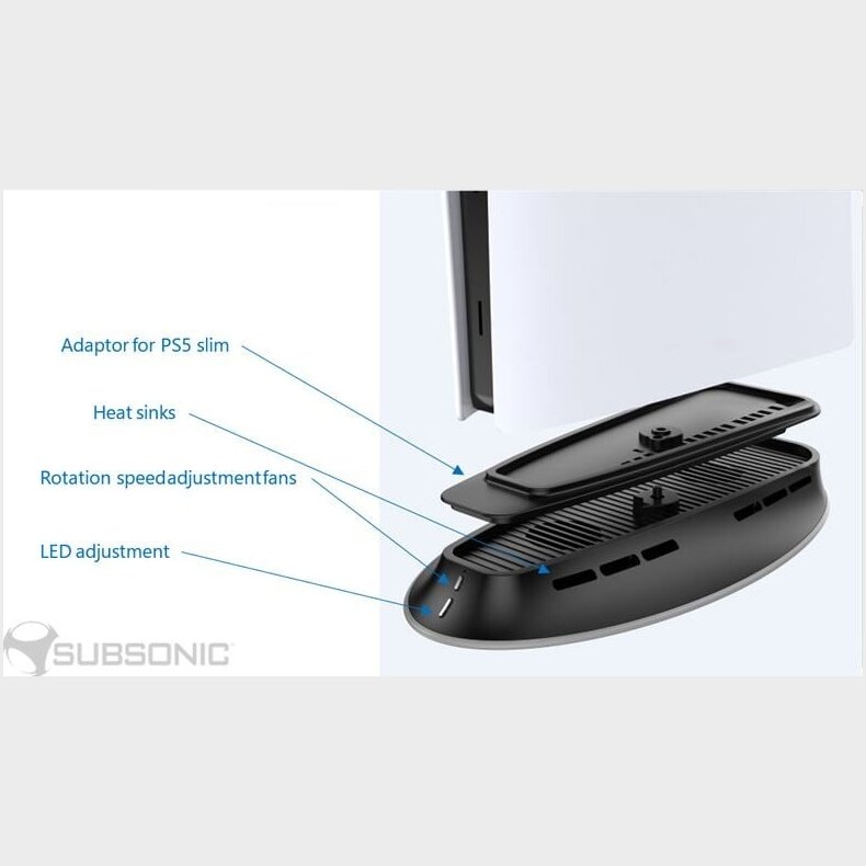 Subsonic Cooling Led Stand - Ps5/ps5 Slim