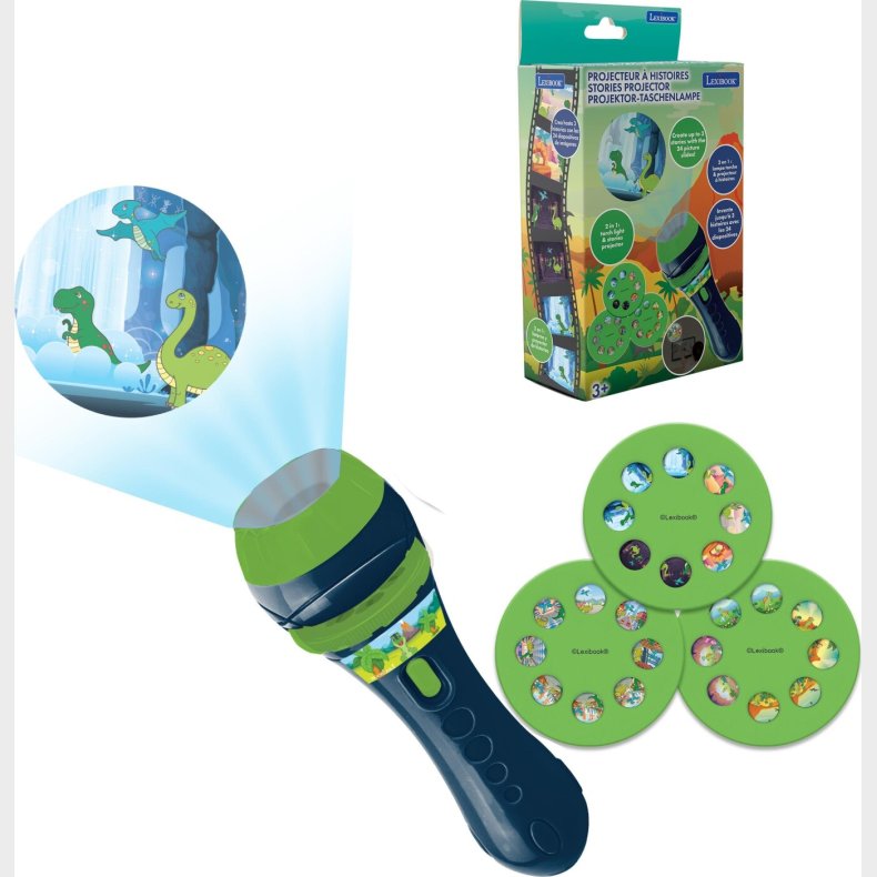 Lexibook - Projector And Torch For Dinosaur Stories - (ltc050dino)
