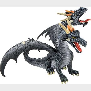 Drage Med Dobbelthoved, Sort 5,2x9,2x13,5cm - 75597 - Bullyland