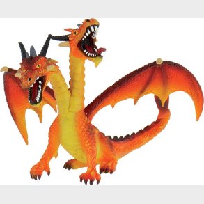 Drage Med Dobbelthoved, Orange 5,2x9,2x13,5cm - 75598 - Bullyland