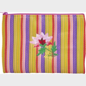 Rice - Genbrugs Plastik Pouch Taske Blomsterprint