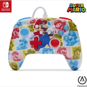 Powera Enhanced Wired Controller - Mario Hero Reel (nintendo Switch)