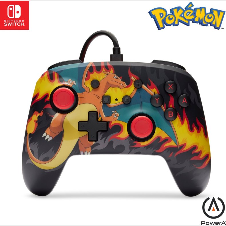Powera Enhanced Wired Controller - Charizard Firestorm (nintendo Switch)