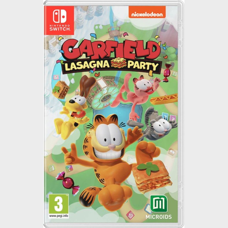 Garfield : Lasagna Party (code In Box) - Nintendo Switch