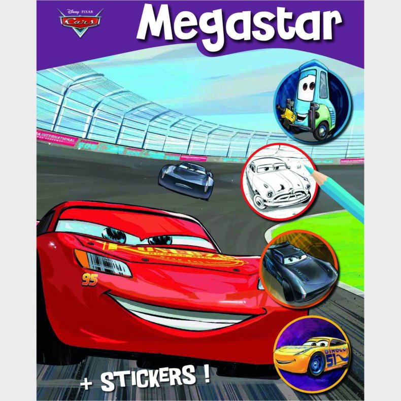 Disney - Megastar Colouringbook - Biler - Bog