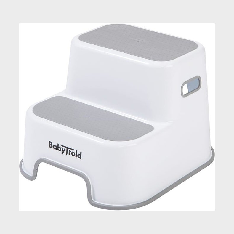 Babytrold - Skammel 2 Trin - Hvid