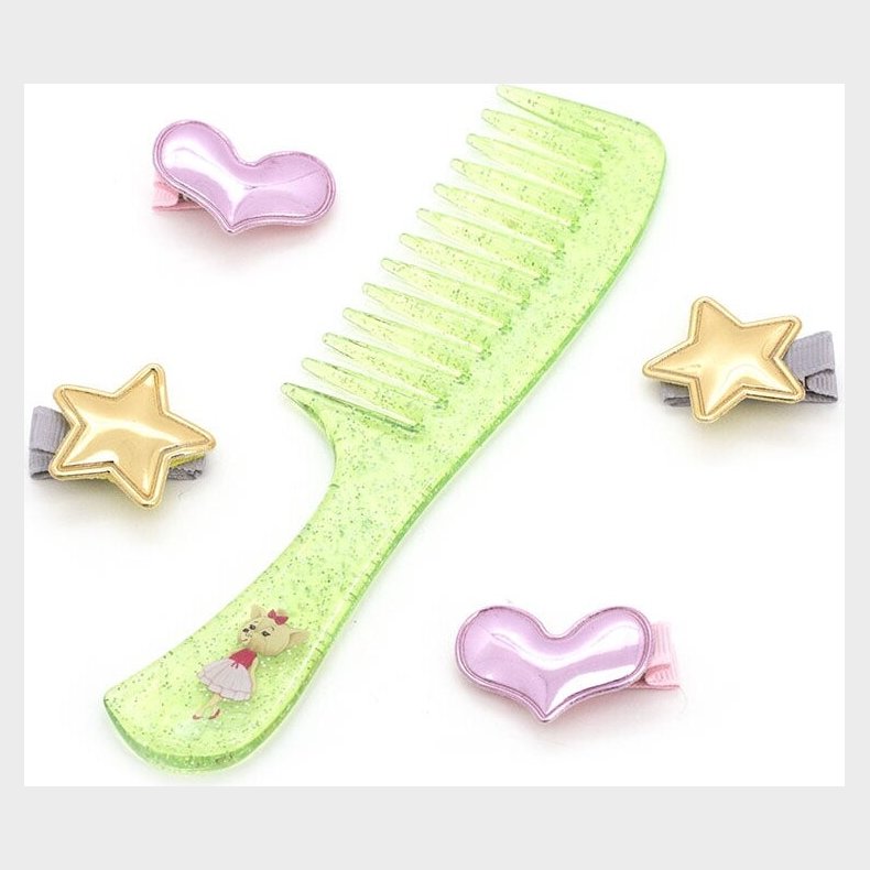 Lucky Doggy - Hair Accessories Green Brush - (ot-lda5006)