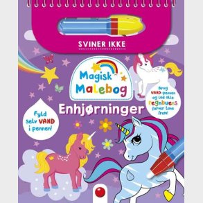 Magisk Malebog: Enhjrninger - Bog