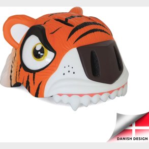 Crazy Safety - Cykelhjelm Til Brn - Orange Tiger