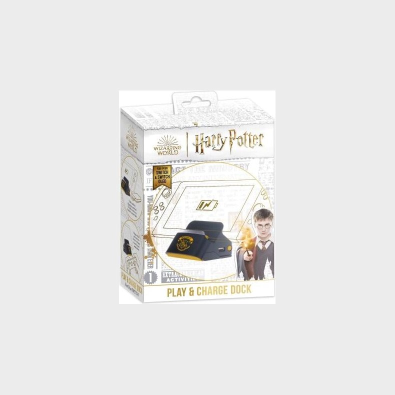 Harry Potter-nintendo Switch-2 In 1 Dock And Stand-black Hogwarts