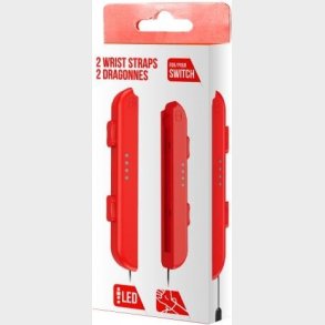 Pair Of Joy-con Hand Wrist Straps Red