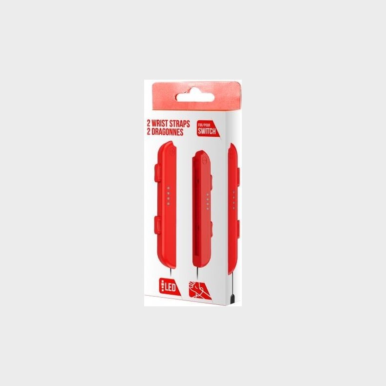 Pair Of Joy-con Hand Wrist Straps Red