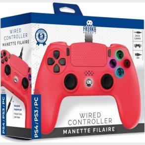 Wired Controller For Ps4 With 3m Cable - Red