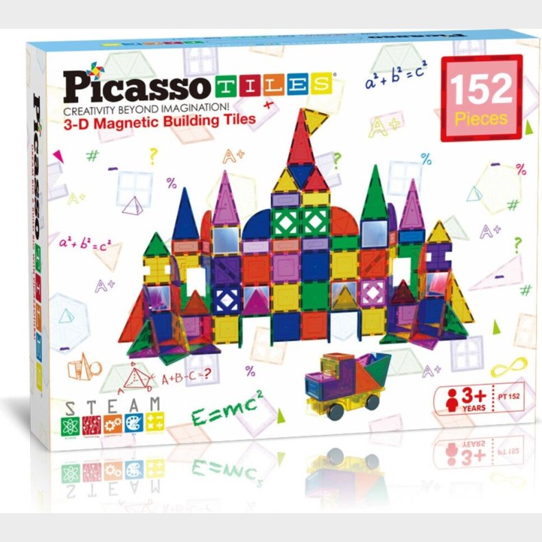 Picasso Tiles - 3-d Magnetic Building Set (152 Pcs) (pt152)